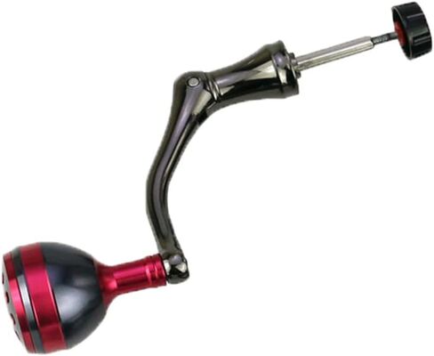 TEQIN Fishing Spinning Reel Handle, All-Metal Single Rocker Arm, Reel Replacement Power Handle Grip, Low-Profile Reel Handle Fishing Reel Replacement red Large in Kuwait