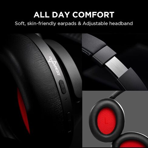 1MORE SonoFlow Active Noise Cancelling Headphones, Bluetooth Headphones with LDAC for Hi-Res Wireless Audio, 70H Playtime, Clear Calls, Preset EQ Via App, Black in Saudi Arabia