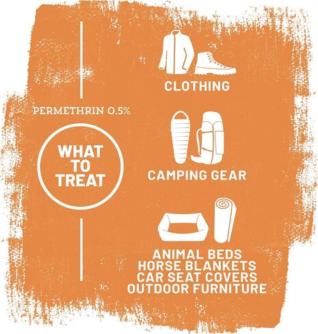 Ranger Ready Permethrin Spray for Clothes and Outdoor Gear - Permethrin Insect & Tick Repellent - Scent Zero (24 fl oz, Pack of 1) in Saudi Arabia