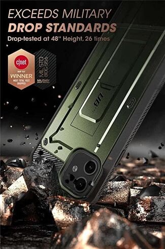 حافظة SUPCASE لهاتف iPhone 11 مع واقي شاشة (Unicorn Beetle Pro)، [حامل مدمج ومشبك حزام] [حماية من الدرجة العسكرية] حافظة هاتف واقية شديدة التحمل لكامل الجسم لهاتف iPhone 11 6.1"، أزرق ملكي in Kuwait