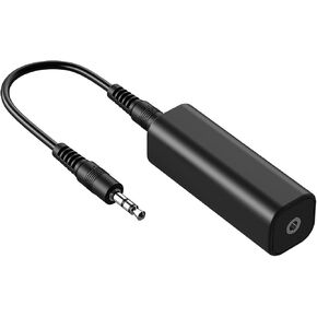 Ground Loop Noise Isolator for Car Audio/Home Stereo System with 3.5mm Audio Cable (Grey)
