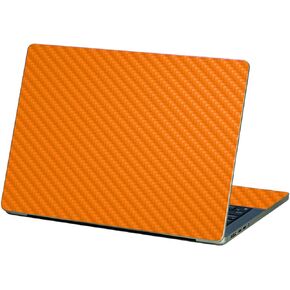 MightySkins Carbon Fiber Skin Compatible with Apple MacBook Pro 14" (2021) - Solid Orange | Protective, Durable, and Unique Vinyl Decal Cover | Easy to Apply and Change Styles | Made in The USA