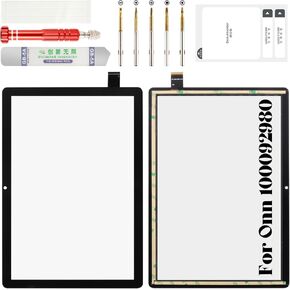 for Onn 100092980 Screen Replacement for Onn 100092980 Digitizer for Onn FPC-WM1036P-V1.0 Touch Screen Repair Kits Black 10.1" (Without LCD)