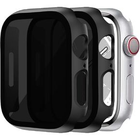 for Apple Watch Series 6/5/4/SE/SE 2 40mm Privacy Screen Protector Case, [Anti-Peeping] Tempered Glass Protective Cover for Apple Watch Series 6/5/4/SE/SE 2, 2 Pack, Black