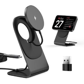 Magnetic Wireless Charger for Apple Series, Mag-Safe Charger Stand 15W Fast Wireless Charging Stand/Pad for iPhone 16 15 14 13 12 Pro Max Mini, Airpods(with 20W USB-C PD Adapter) Mag Chargers