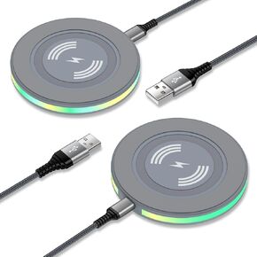 15W Samsung Wireless Charger Fast Charging for Samsung Galaxy S24 FE S23 Ultra S22+ S21 S20 FE S10 S9, Wireless Charger Pad Phone Charging Station for iPhone 16 15 14, Google Pixel 9 8a Pro 7a 6 Pro