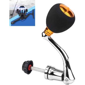 Fishing Reel Power Handle Replacement Rotary Power Knob Handle Metal Rocker Arm Grip for Spinning Fishing Reel Reel Power Handle Aluminum Alloy (Large for 4000 & 5000 & 6000 Gold)