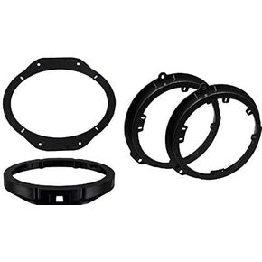 6x9 Front and 5.25" 6.5" 6.75" Rear Car Stereo Speaker Install Adapter Mount Bracket Plates - Made for Ford: 2015-2022 F150 F-150, 2017-2021 F250 F-250/F350 F-350/F450 F-450