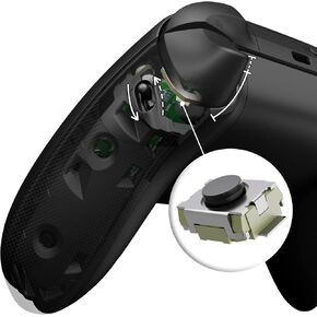 Turn Flexor Handle Grips Trigger Stop Kit to Clicky Version - DIY Replacement Clicky Kit for Xbox Series X & S Controller eXtremeRate Flexor Trigger Stopper Side Rail Grips - Without Shells