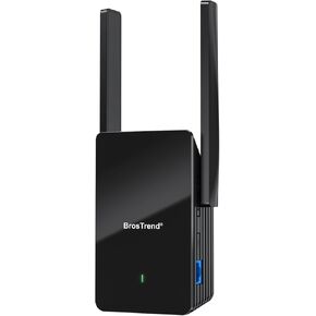 BrosTrend WiFi 6 Extender AX1500 WiFi Booster for Home WiFi Range Extender Covers Up to 2,000 sq.ft and 40 Devices, Dual Band Amplificateur WiFi with Gigabit Ethernet Port Works with Any WiFi Routers
