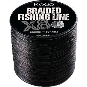 KoGo Extreme Fishing Braided Line 8X - Ultra-Strong, High Strength, Low Line Memory.