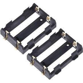 uxcell Battery Case Storage Box 2 Slots x 3.7V Battery Holder for 2 x 26650 Battery 2Pcs