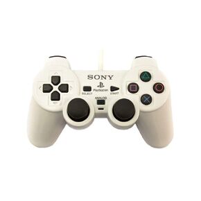 PlayStation 2 Dualshock 2 Analog Controller Ceramic White (Renewed)