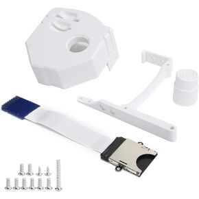 Yunir Memory Card Mount Kit, 3D Print Extension Memory Card Extender Adapter Mount Kit for Sega Holder Gdemu(White)