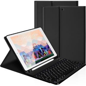 LAMA Wireless Keyboard Case with Mouse for iPad 10.2" 9th 8th 7th Generation, Detachable Bluetooth Keyboard with Pencil Holder for iPad 10.2 Inch/iPad Air 10.5"(3rd Gen)/iPad Pro 10.5 in, Dark Green