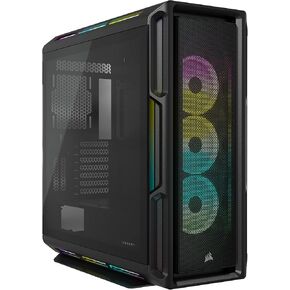 CORSAIR iCUE 5000T RGB Mid-Tower ATX PC Case-208 Individually Addressable RGB LEDs-Fits Multiple 360mm Radiators-Easy Cable Management-3 Included CORSAIR LL120 RGB Fans