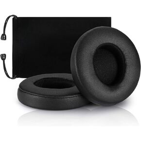 Replacement Earpad Cover, Ear Cushion Pads Compatible with Solo 2.0 3.0 Headphones by Dr. Dre 1 Pair (Light Pink)