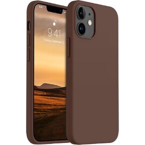 AOTESIER Slim iPhone 12 Mini Phone Case, [Camera & Screen Protection] Durable Liquid Silicone Rubber Full Body Military Shockproof Protective Case for iPhone 12 Mini 5.4 lnch, Azure Blue