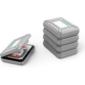 5-Pack Yottamaster 3.5 Inch Portable HDD Case / External Hard Drive Case -Gray