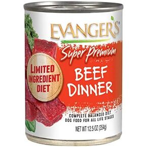 Evanger's Super Premium Low Fat Vegetarian Dinner for Dogs & Cats, 12 x 12.8 oz cans