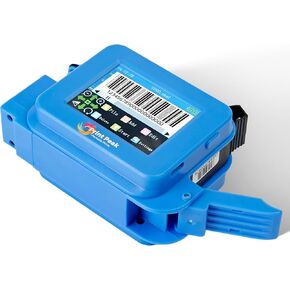 PrintPeak Mini Handheld Printer, All-Surface Portable Inkjet Printer (Ink Cartridge not Included), 600 dpi Resolution Handheld Printer Gun for Barcodes, Logs, Text & Images (12.7mm Print Height)