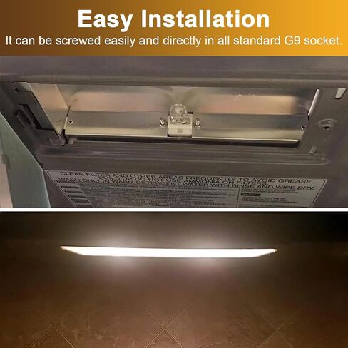 W10709921 Light Bulb for Whirlpool Microwave Oven,300°C High Temperature Resistant,G9 120V 25W Bulb Compatible with K-itchenaid Jenn-air Whirlpool Ma-ytag Replace for W10112515 AP5983626,4 Pack in Saudi Arabia