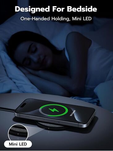 NewQ Wireless Charger, 15W Max Wireless Charging Pad for iPhone 15 14 13 12 11 X 8 Mini/SE/Pro/Max/Plus, Samsung Galaxy S23/S22/S21/S20/S10/S9/S8/S7/Note20/10/9/8, Air Pods/Pro/Galaxy Buds/+, 2 Packs in Kuwait