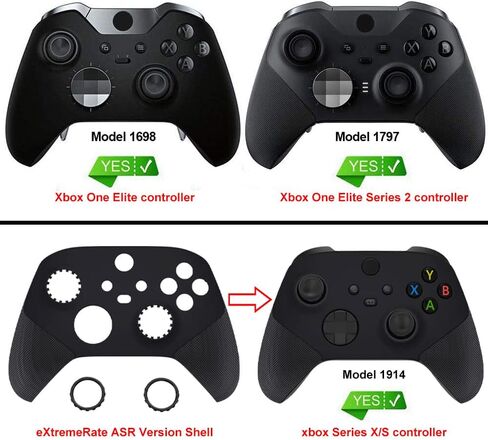 eXtremeRate Replacement Accent Rings for Xbox Elite Series 2 Core | for Elite Series 2 | for Xbox One Elite | for eXtremeRate ASR Version Shell for Xbox Series X/S Controller - Purple in Saudi Arabia
