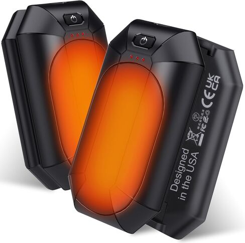 AI Hand Warmers Rechargeable 2 Pack, Portable Electric Rechargeable Hand Warmer, 20Hrs Long Heating Electric Hand Warmer, Gifts for Women, Men, Raynauds, Pain Relief，Camping,Golf,Outdoors,Indoor in Saudi Arabia