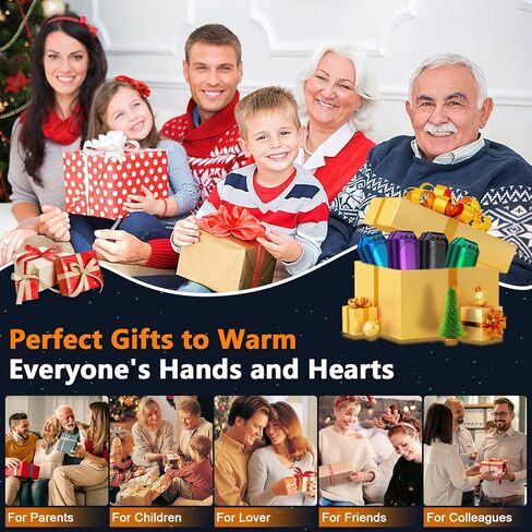 AI Hand Warmers Rechargeable 2 Pack, Portable Electric Rechargeable Hand Warmer, 20Hrs Long Heating Electric Hand Warmer, Gifts for Women, Men, Raynauds, Pain Relief，Camping,Golf,Outdoors,Indoor in Saudi Arabia