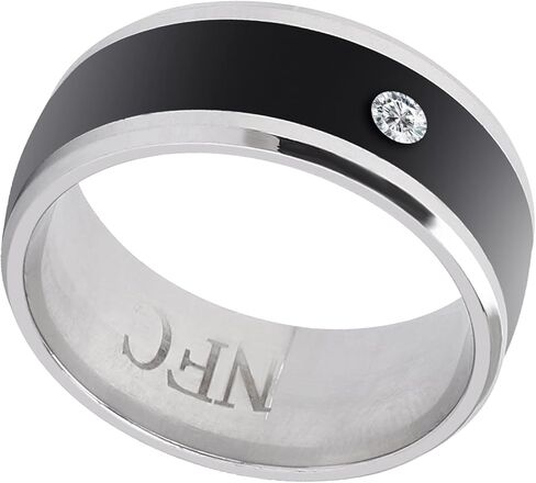 Smartring Ring Health Tracker، NFC Ring، Smart Ring Android، NFC متعدد الوظائف Smart Rings جهاز سحري يمكن ارتداؤه عالمي للهاتف المحمول (الحجم 9) (الحجم 11) in Saudi Arabia