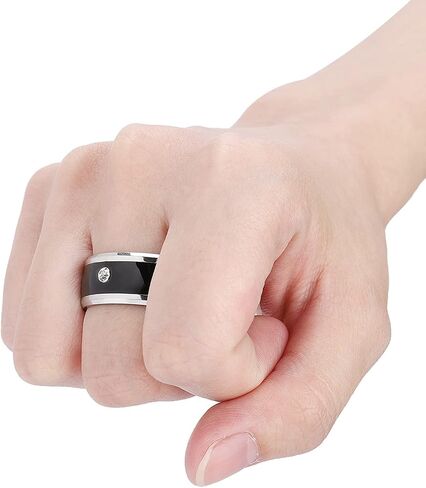 Smartring Ring Health Tracker، NFC Ring، Smart Ring Android، NFC متعدد الوظائف Smart Rings جهاز سحري يمكن ارتداؤه عالمي للهاتف المحمول (الحجم 9) (الحجم 11) in Saudi Arabia