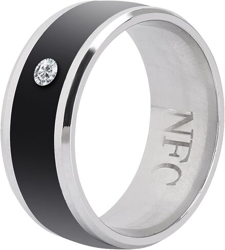 Smartring Ring Health Tracker، NFC Ring، Smart Ring Android، NFC متعدد الوظائف Smart Rings جهاز سحري يمكن ارتداؤه عالمي للهاتف المحمول (الحجم 9) (الحجم 11) in Saudi Arabia
