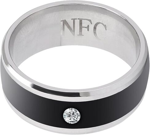 Smartring Ring Health Tracker، NFC Ring، Smart Ring Android، NFC متعدد الوظائف Smart Rings جهاز سحري يمكن ارتداؤه عالمي للهاتف المحمول (الحجم 9) (الحجم 11) in Saudi Arabia
