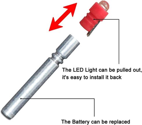 LED Lighted Bobber for Fishing Lures, Fishing Bobbers, Pen Lights, Arrow Nocks, Fishing Floats, Pole Lights, LED Flashers-6PCS in Saudi Arabia
