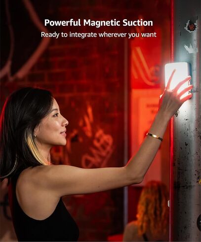 amaran Ace 25c Kit RGB Pocket LED Light,Boost Mode to 32W Mini On Camera Video Light,2300K~10000K Support Magnetic Attraction and App Control with Carrying Case,Mini Tripod,Grid (White) in Kuwait