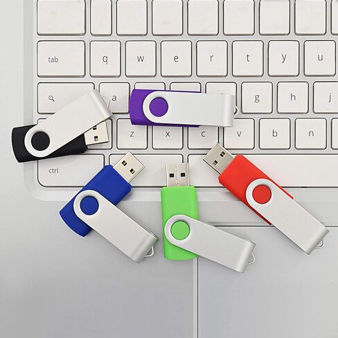 USB Drive KOOTION 20pcs 4GB USB Flash Drive 4 GB Flash Drives Thumb Drive Jump Drive Memory Stick Swivel Pen Drive, Black in Saudi Arabia