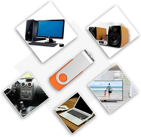 USB Drive KOOTION 20pcs 4GB USB Flash Drive 4 GB Flash Drives Thumb Drive Jump Drive Memory Stick Swivel Pen Drive, Black in Saudi Arabia