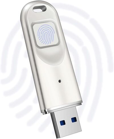 USB Flash Drive, Fingerprint Encrypted USB Drive, External Storage Fingerprint, High Speed USB 3.0 Flash, Build-in 8/32/64/128/256G for Secure Data Storage and Transfer, Password, for Laptop in Saudi Arabia