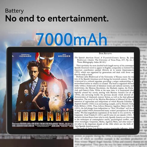 2024 Tablet 10.1 Inch 2 in 1 Android Tablet with keyboard Octa-Core 8(4+4 Virtual)+128GB Storage 1TB Expandable, 13+8MP Camera, Newest Tablets PC with Case Mouse Stylus Support 5G WiFi, IPS FHD Screen in Saudi Arabia