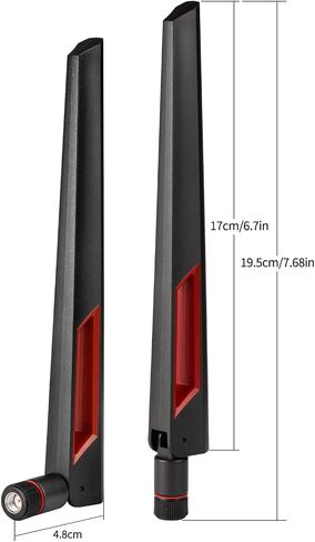 هوائي Superbat WiFi مع موصل ذكر RP-SMA، هوائي ثنائي النطاق 2.4 جيجا هرتز 5 جيجا هرتز 5.8 جيجا هرتز لبطاقة شبكة PCI-E WiFi USB راوتر كاميرا لاسلكية نقطة اتصال وما إلى ذلك. قطعتان in Kuwait
