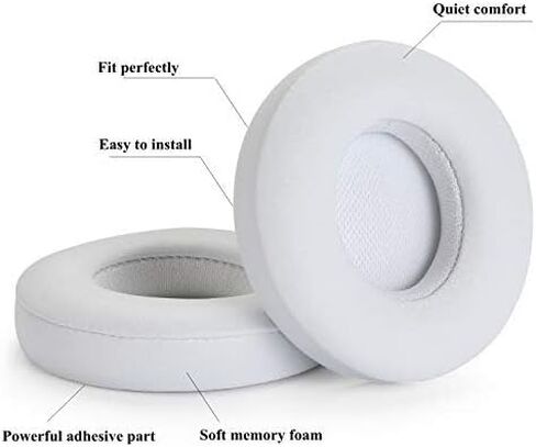 Replacement Earpad Cover, Ear Cushion Pads Compatible with Solo 2.0 3.0 Headphones by Dr. Dre 1 Pair (Light Pink) in Saudi Arabia