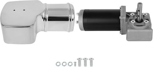 SCITOO Tarp Motor 1200W 60:1 Suitable For Vehicles Upto 28' And Larger Than 28' 5-Hole Mounting Pattern Chrome Cover in Saudi Arabia