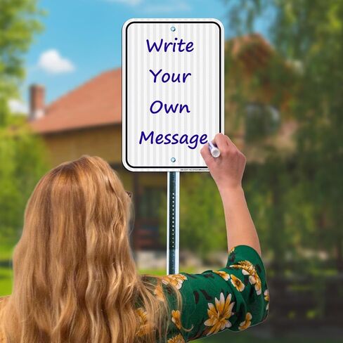 Blank Metal Signs- 5 Pack, 10x7 inches White Blank Sign, Heavy Duty Aluminum Write-On Sign for Indoor Outdoor, Easy to Install, Blank Sign for Sublimation Heat Transfer, Vinyl, Write, Ink Print in Saudi Arabia