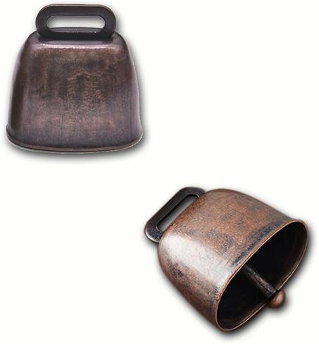Loud Bear Bell with Silencer for Hikers, Bronze Colored Bear Bells with Emergency Whistle and Key-Chain Carabiner Set for Survival, Hiking, Trekking, Biking, Fishing, Climbing in Saudi Arabia