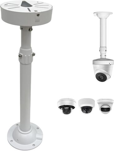 15.7-23.5in Telescopic Indoor and Outdoor Camera Bracket Metal Hoisting Ceiling Bracket, Used for Security Dome Network Camera Installation (40-60CM-PQ) in Saudi Arabia