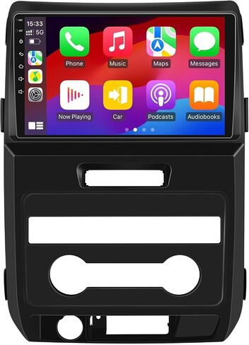 Car Audio System Suitable for Ford F150 Raptor 2009-2012 IPS Touch Screen car Radio Stereo Upgrade, with Carplay and Android Automatic Support Reverse Camera 2+32GB Manual air Conditioning(4 * 64) in Saudi Arabia