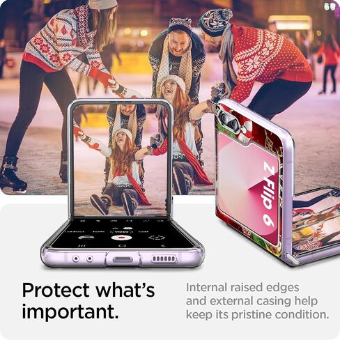 Compatible with Samsung Galaxy Z Flip 6 Case Clear Slim Protective Cases Santa TPU Z Flip 6 Back Cover Full Body Protector Animal Thin Phone Case for Samsung Galaxy Z Flip 6 5G Christmas (A) in Kuwait