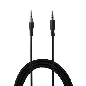 Replacement Audio Cable Cord Compatible with Kingston HyperX Cloud Mix Alpha S Gaming Headsets Headphones Nylon Braided,Black 4.9ft