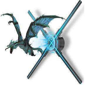 3D Hologram Fan, 52cm 3D Hologram Projector HD LED Holographic Christmas Tree Advertising Display with Remote Bluetooth WiFi,700 Video Library for Business,Bar,Halloween Missyou 20.5 Inch